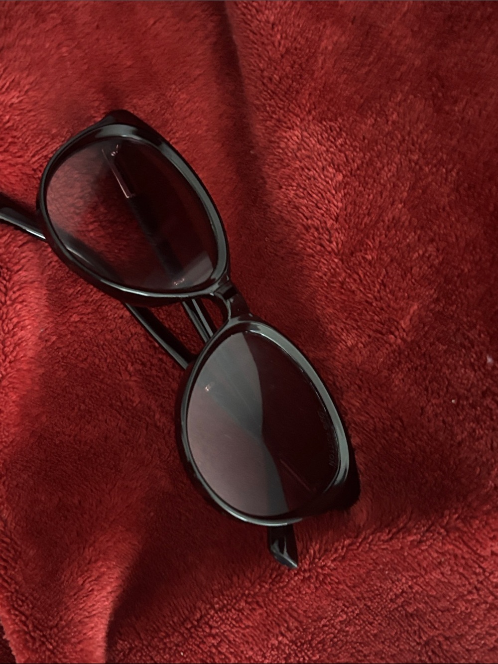 Vintage style black monogram unisex Sunglasses